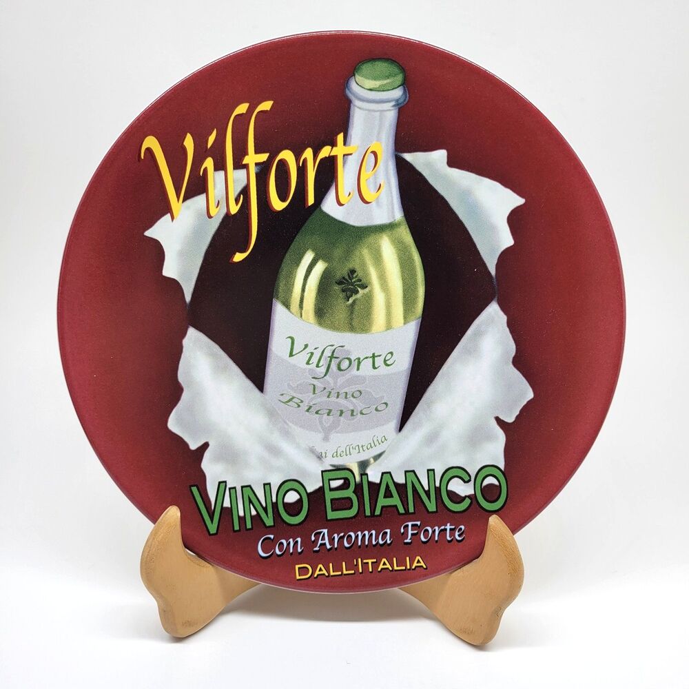 Pottery Barn Wine Bar Cocktail Appetizer Plates 8" Set Of 4 With Box